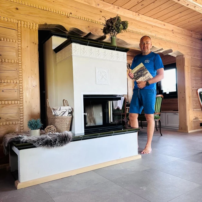 Kominek akumulacyjny narożny