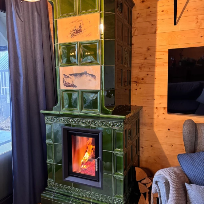 Piec kaflowy ZIELEŃ KARKONOSZY