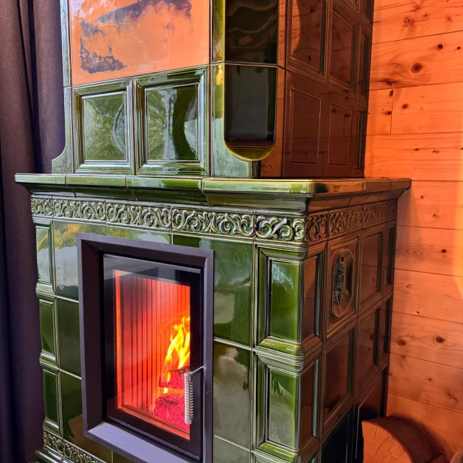 Piec kaflowy ZIELEŃ KARKONOSZY